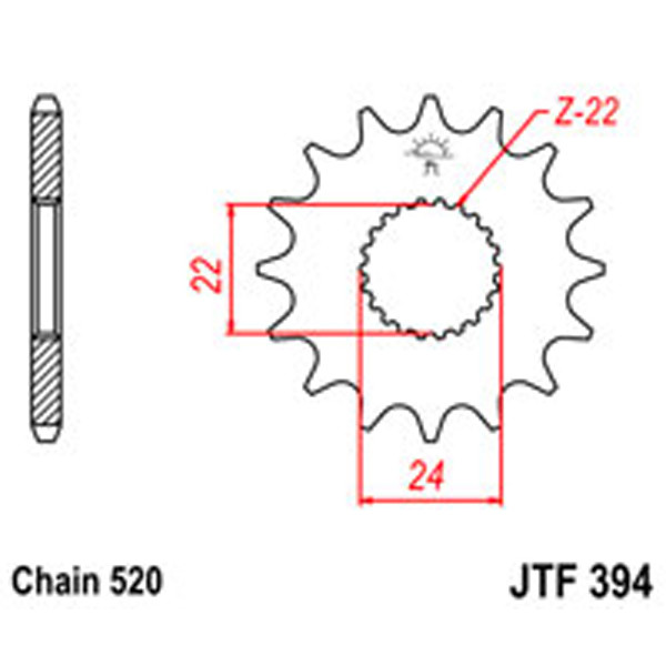 JT JT Gear Box Sprockets G/B 394-14 Aprilia